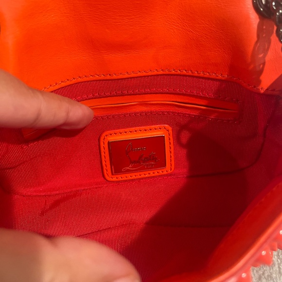 Christian Louboutin Studded Sweet Charity Mini Bag ORANGE 🧡 - Picture 4 of 12